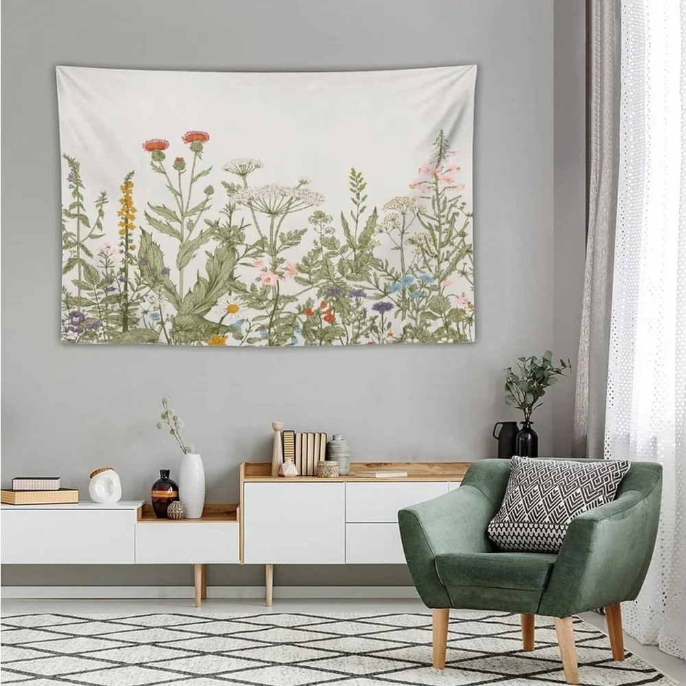 Botanical Garden Floral Wall Tapestry Dorm, Living Room, Bedroom Decor 40